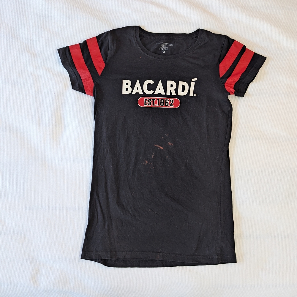 Bacardi Black and Red Sports Style Tee